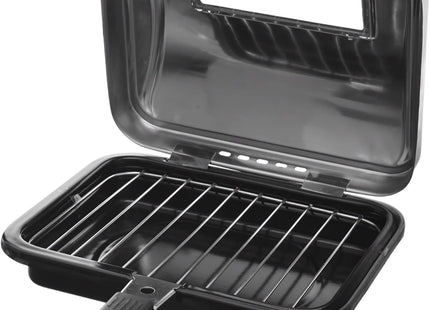 ROCKY Stainless Steel Grill, 28cm, Silver - SABER Center