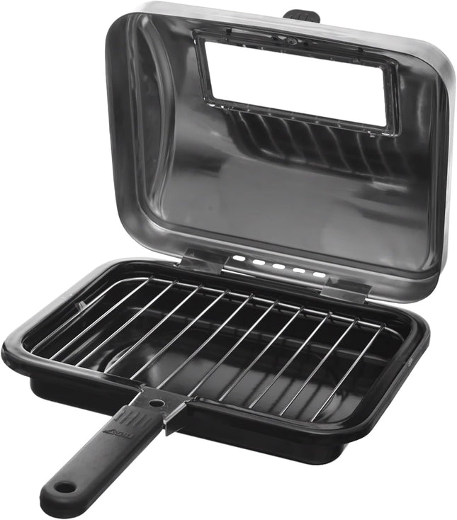 ROCKY Stainless Steel Grill, 28cm, Silver - SABER Center