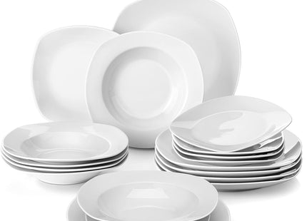MALACASA Elisa 48-Piece Porcelain Dinner Set for 12 - SABER Center