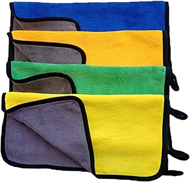 Microfiber Cleaning Towels, 4-Pack, 35x40cm - SABER Center