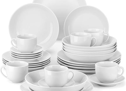 MALACASA Elisa 48-Piece Porcelain Dinner Set for 12 - SABER Center
