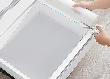 MORE BUY Anti-Slip Shelf & Drawer Liner Roll, 45cm x 10m, Transparent - SABER Center