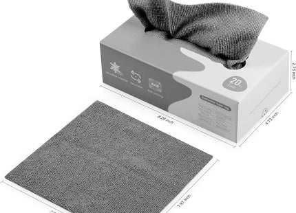 Luiruey Reusable Cleaning Wipes, 20-Count, 7.9in Terry Towels - SABER Center