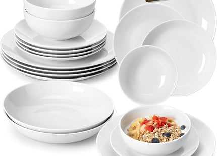 MALACASA Elisa 48-Piece Porcelain Dinner Set for 12 - SABER Center