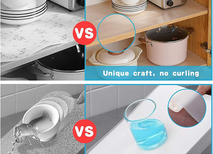 MORE BUY Anti-Slip Shelf & Drawer Liner Roll, 45cm x 10m, Transparent - SABER Center