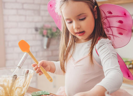 Ouligay 5-Piece Silicone Baking Utensil Set with Wooden Handles - SABER Center
