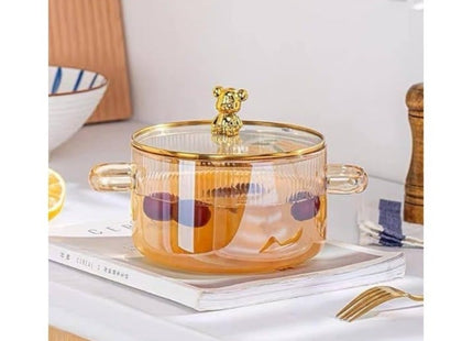 Borosilicate Glass Cooking Pot, 1800ml, Stovetop for Soup & Pasta - SABER Center
