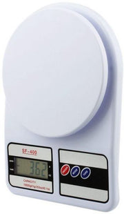 Digital Kitchen Scale, 10kg, White - SABER Center