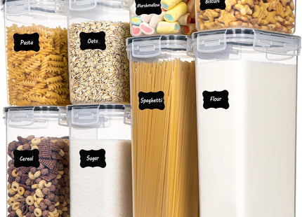 CHEFSTORY Airtight Food Storage Container Set, 8-Piece - SABER Center
