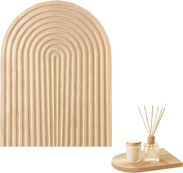 Wooden Serving Tray, Oval – Multi-Purpose Holder & Organizer - SABER Center