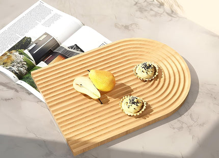 Wooden Serving Tray, Oval – Multi-Purpose Holder & Organizer - SABER Center