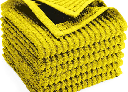 Signoola Cotton Towel Set of 4, Black Stripe, 30x30cm - SABER Center