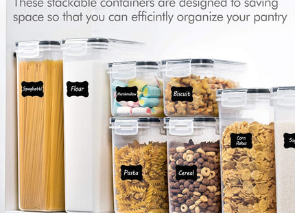 CHEFSTORY Airtight Food Storage Container Set, 8-Piece - SABER Center