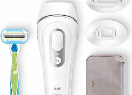 Braun Silk Expert Pro Epilator White Silver - PL3233 - SABER Center
