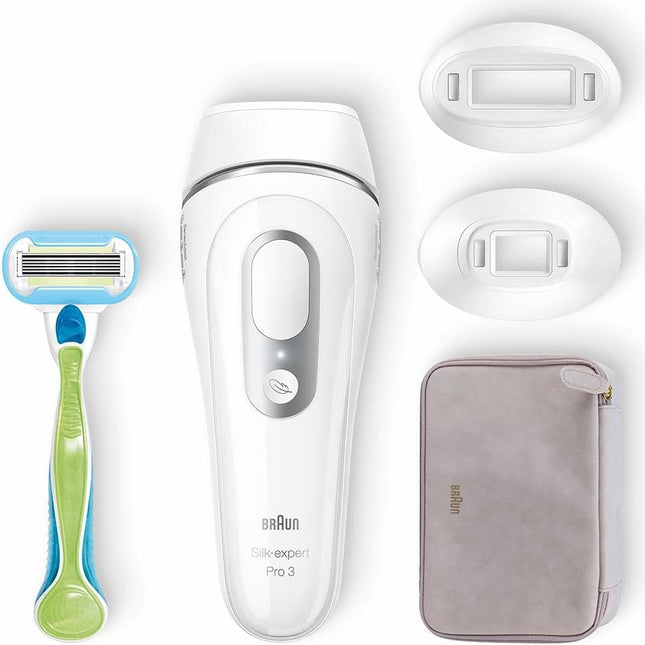 Braun Silk Expert Pro Epilator White Silver - PL3233 - SABER Center