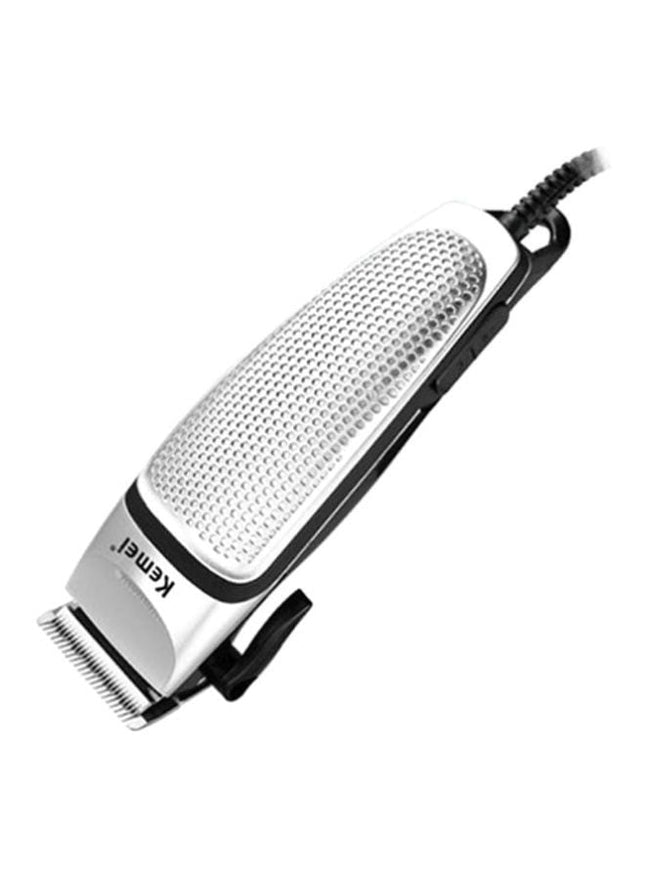Kemei Electric Hair Trimmer, Silver/Black - KM-4639 - SABER Center