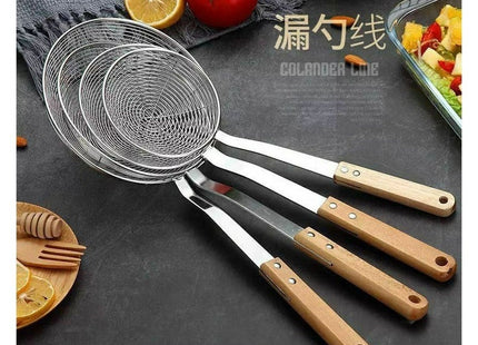 Stainless Steel Food Carrier with Wooden Handle, Medium - SABER Center