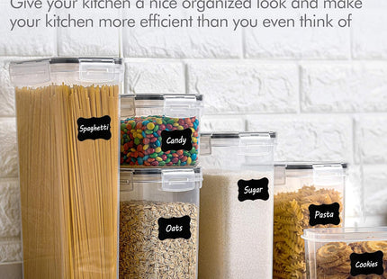 CHEFSTORY Airtight Food Storage Container Set, 8-Piece - SABER Center