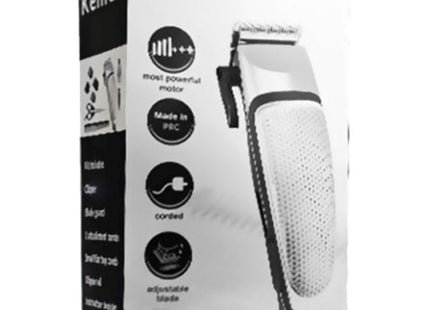 Kemei Electric Hair Trimmer, Silver/Black - KM-4639 - SABER Center