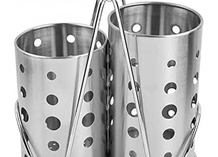 Stainless Steel Slotted Spoon Strainer, Silver - SABER Center