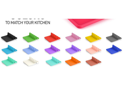 Silicone Utensil Rest with Drip Pad, Heat-Resistant Spoon Holder - SABER Center
