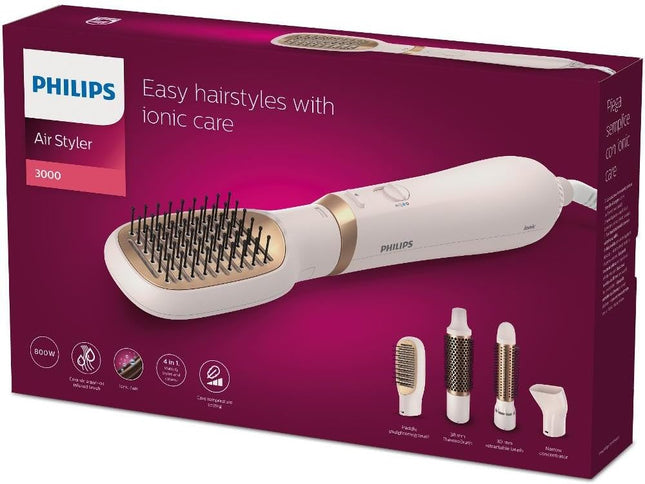 Philips 3000 Series Essential Care Hair Styler 800 Watt, Rose Gold - BHA310/00 - SABER Center