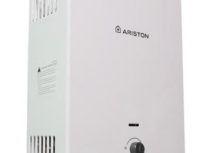 Ariston Speed EVO NG ADPT Gas Water Heater with Adapter, 10 Liter White - SABER Center