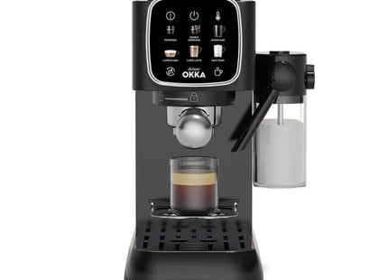 Arzum OKKA Solo M Espresso Machine, 1.1 Liter 2 Cups, Black Chrome - OK0032-0400 - SABER Center