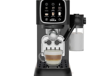 Arzum OKKA Solo M Espresso Machine, 1.1 Liter 2 Cups, Black Chrome - OK0032-0400 - SABER Center