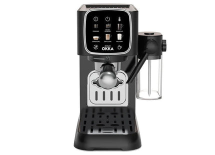 Arzum OKKA Solo M Espresso Machine, 1.1 Liter 2 Cups, Black Chrome - OK0032-0400 - SABER Center