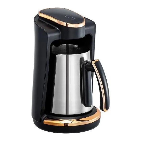 Black And White Turkish Coffee Maker, 4 Cups 650 Watt, Black - CM-400 - SABER Center