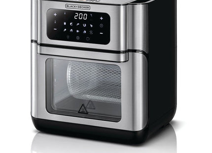 Black + Decker Air Fryer, 12 Liter Silver - AOF100-B5 - SABER Center