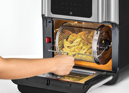 Black + Decker Air Fryer, 12 Liter Silver - AOF100-B5 - SABER Center