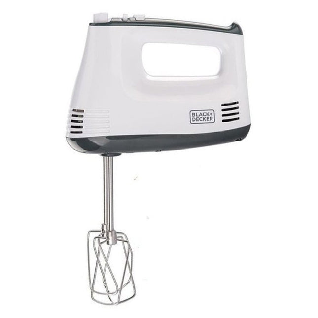 Black + Decker Hand Mixer 300 Watt White - M350 - SABER Center