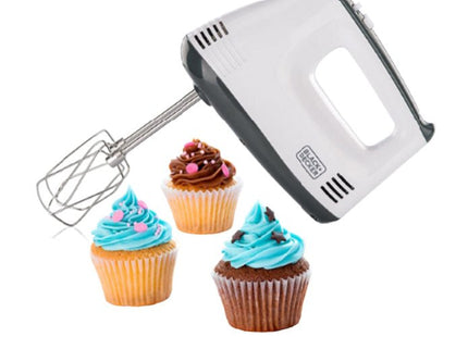 Black + Decker Hand Mixer 300 Watt White - M350 - SABER Center