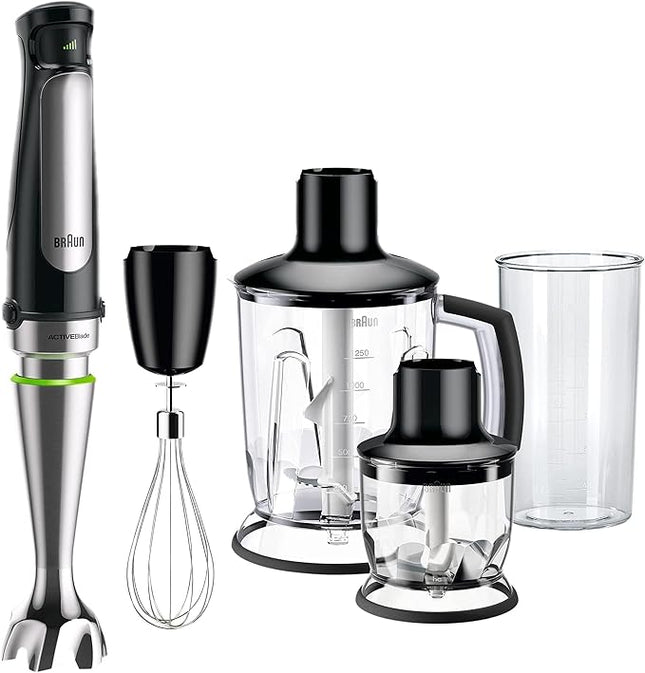 Braun MultiQuick 7 Hand Blender 1000 Watt Black Silver - MQ7045X - SABER Center