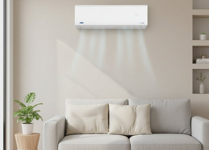 Carrier Optimax Split Air Conditioner, 5 horsepower Inverter Motor Cooling and Heating, White - SABER Center
