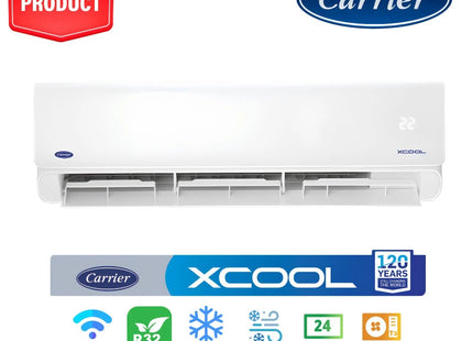 Carrier X Cool Split Air Conditioner, 1.5 horsepower Only Cooling, White - KHEFT12N - SABER Center