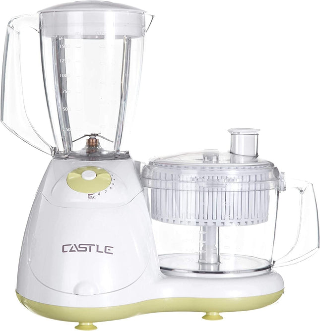 Castle Food Processor, 1000 Watt White - FP1037 - SABER Center