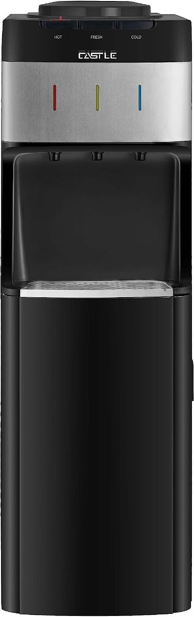 Castle Hot, Cold & Normal Top Loading Water Dispenser, 3 Tabs Black - WD3040 - SABER Center