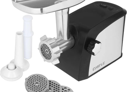 Castle Meat Mincer 2600 Watt, Black Silver - MGS2600 - SABER Center