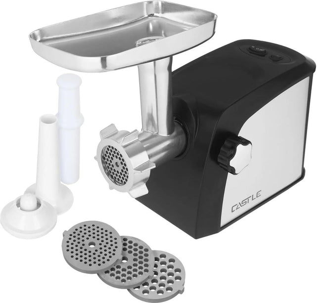 Castle Meat Mincer 2600 Watt, Black Silver - MGS2600 - SABER Center