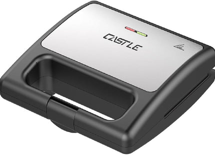 Castle Sandwich Maker 750 Watt Silver Black - SMG1750 - SABER Center