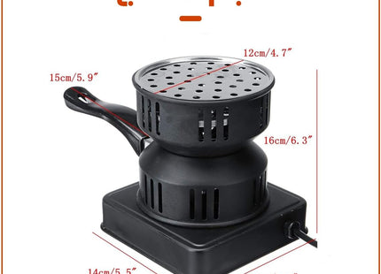City Electric Charcoal Burner Black - HMA-1017 - SABER Center