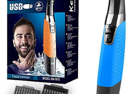 Kemei Rechargeable Electric Shaver, Multicolor - KM-1910 - SABER Center