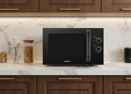 Fresh Microwave, 28 Liter 900 Watt, Black - FMW-28MC-BW - SABER Center