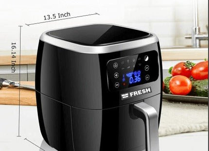 Fresh Digital Air Fryer, 7 Liter Black - AFF-1800B - SABER Center