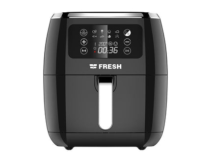 Fresh Digital Air Fryer, 7 Liter Black - AFF-1800B - SABER Center