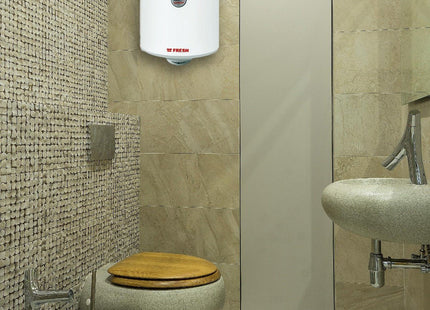 Fresh Electric Water Heater, 50 Liter White - SABER Center
