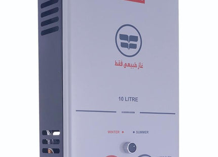 Fresh Gas Water Heater, 10 Liter Silver - Pro 10L Silver - SABER Center